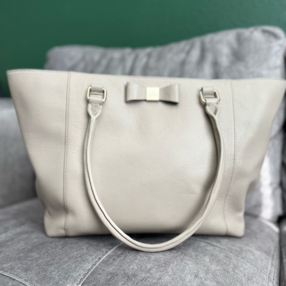 Kate Spade Nude Leather Tote